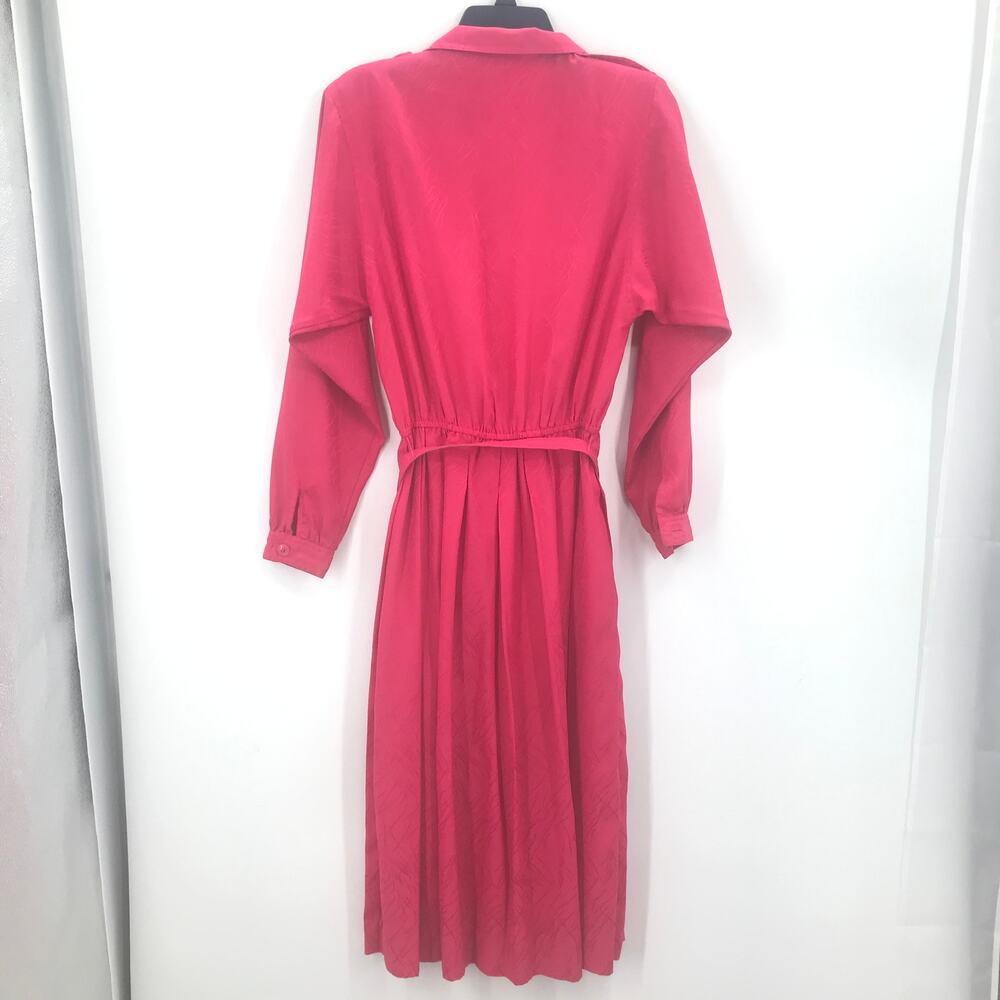 Epitome' Vintage Tie Waist Belt Pleated Maxi Dress - Picture 2 of 5